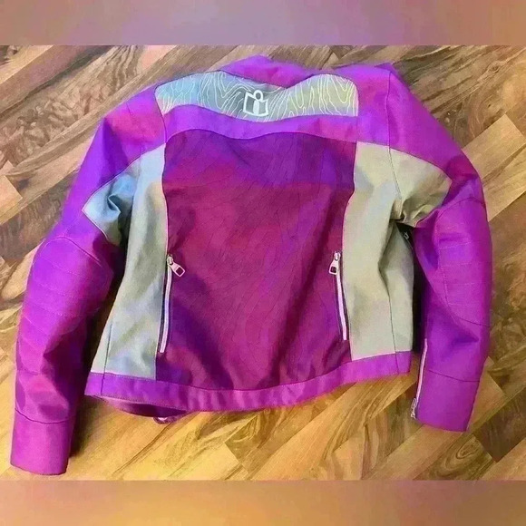 Purple Icon riding jacket ladies Hella  2 size small - Picture 2 of 4